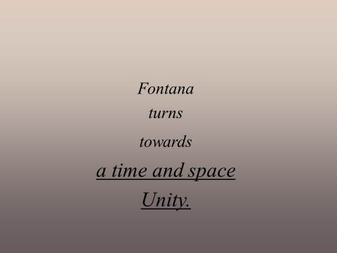 The inteligent eye Masterclass 2007 commentaire de Lucio Fontana sur l'art contemporain 1